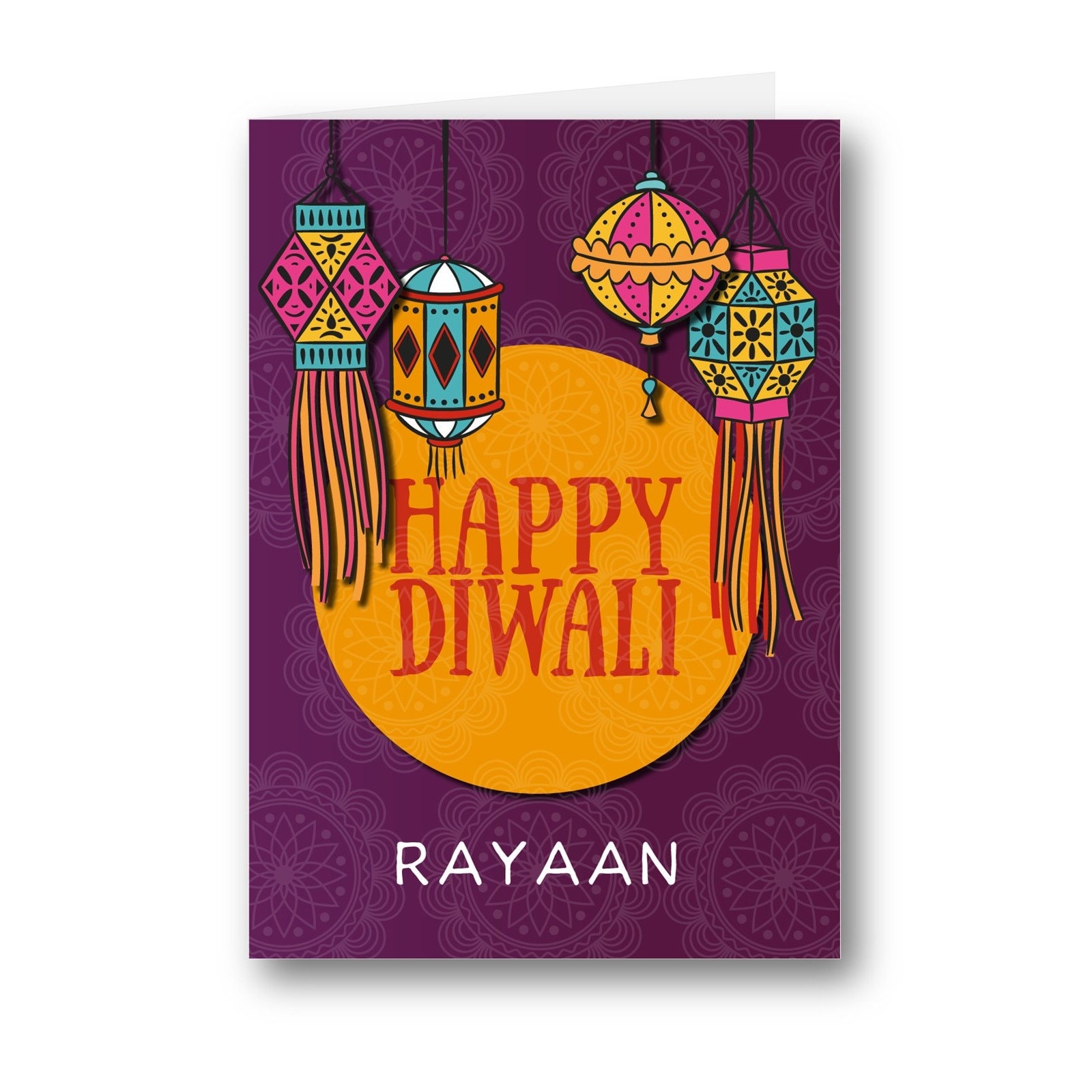 Personalised Card Happy Diwali Indian New Year Nutan | Etsy