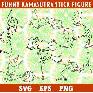 6 Funny Sex Positions Stick Figure Svg, Stick Figure Sex Position Svg