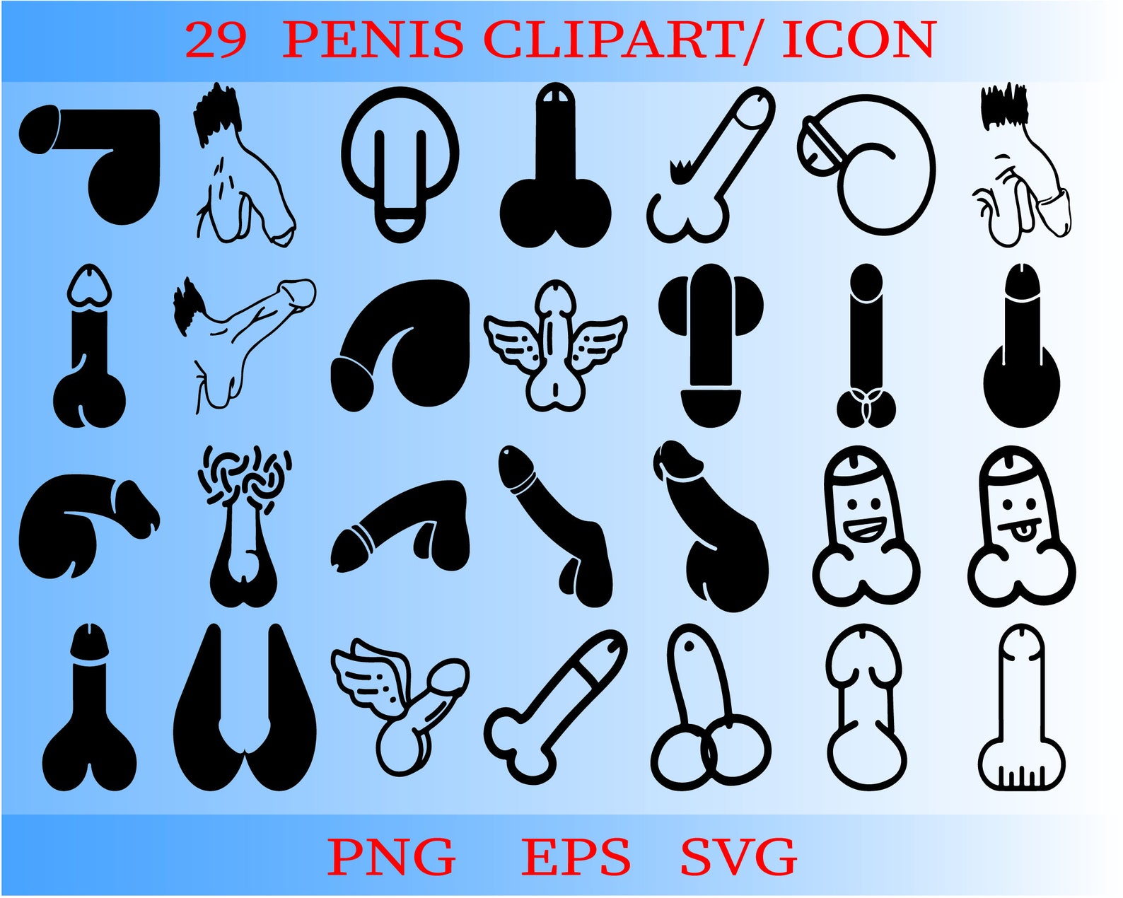 29 Penis Silhouette Svg - Bachelorette Party Svg - Dick Cock clipart Svg - ...