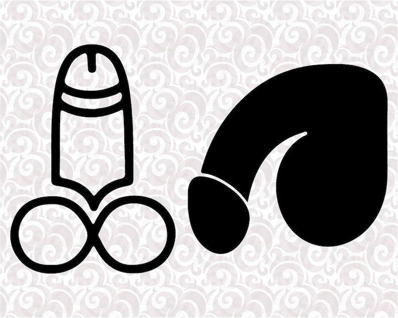 29 Penis Silhouette Svg Bachelorette Party Svg Dick Cock image 2.