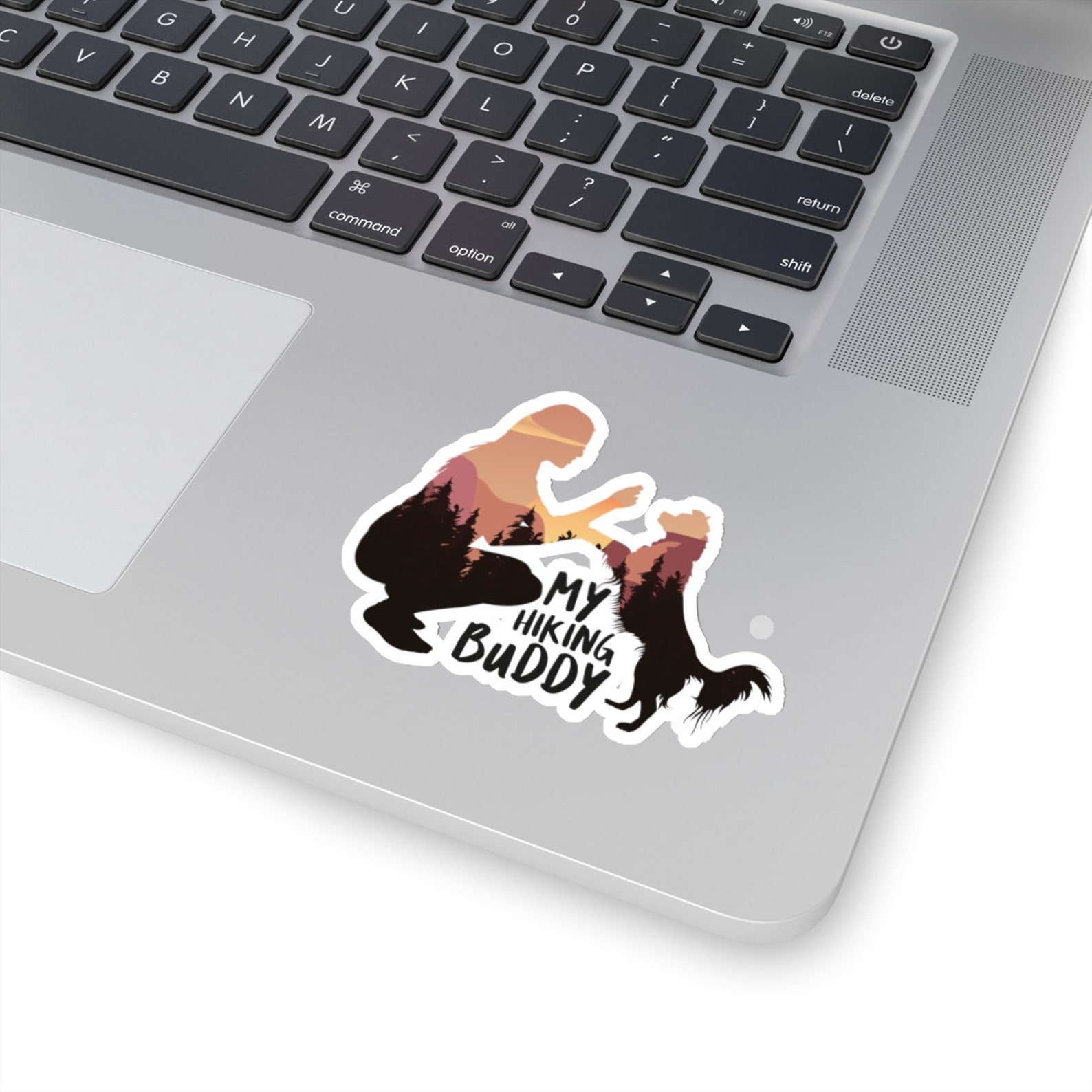 My Hiking Duddy KissCut Stickers Gift For Hikers With Dog
