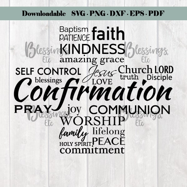 Confirmation downloadable svg, eps, pdf, png, dxf, commercial license included