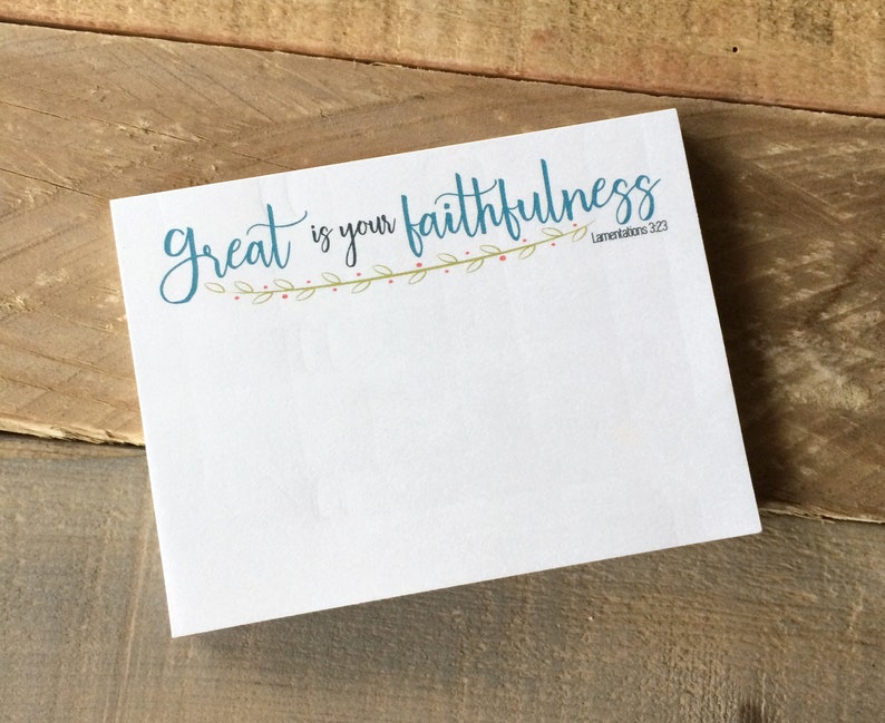 Sticky notes 3pack with inspiring Bible passages thanks be Etsy