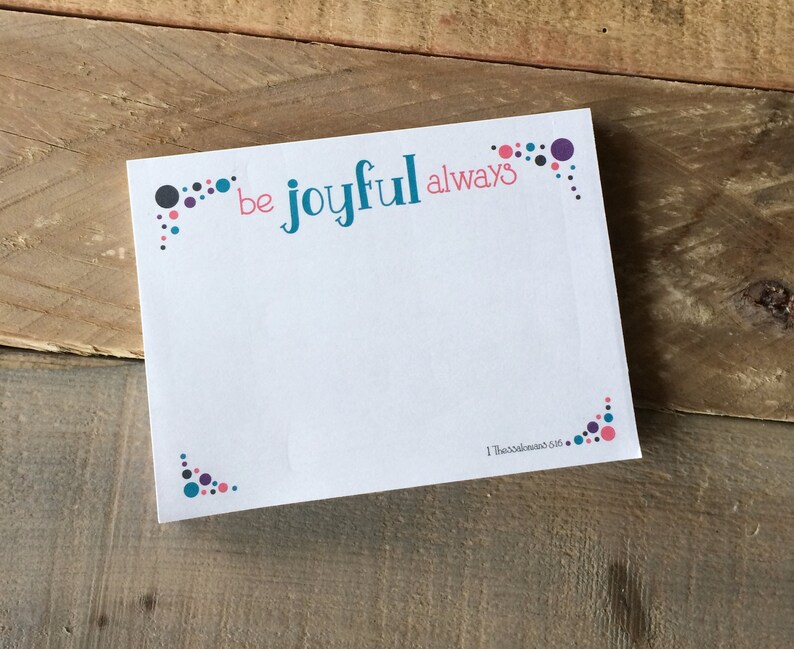 Sticky notes 3pack with inspiring Bible passages thanks be Etsy