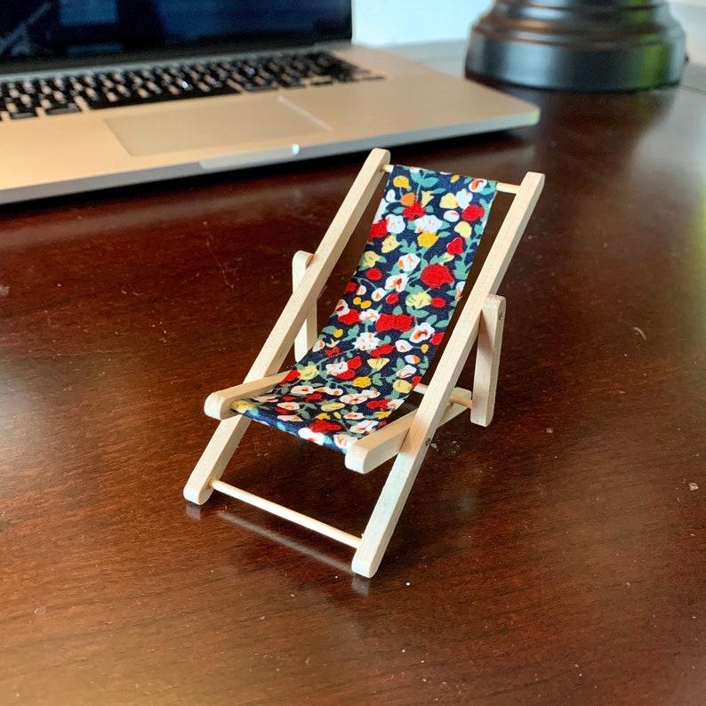 Small Miniature Beach Chair Miniature Lounge Chair Fairy Etsy