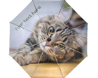 Cat Gift Ideas,Personalized Gifts for Cat Lovers,Umbrella Personalized,Umbrella Custom with Pictures, Photos