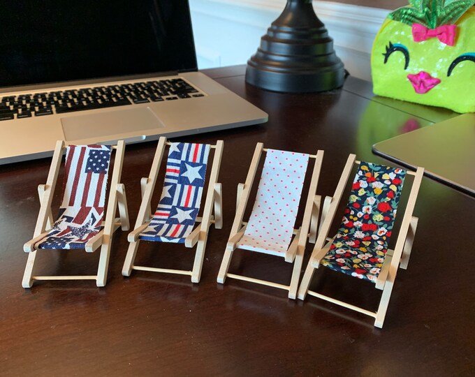 Small Miniature Beach Chair Miniature Lounge Chair Fairy Etsy