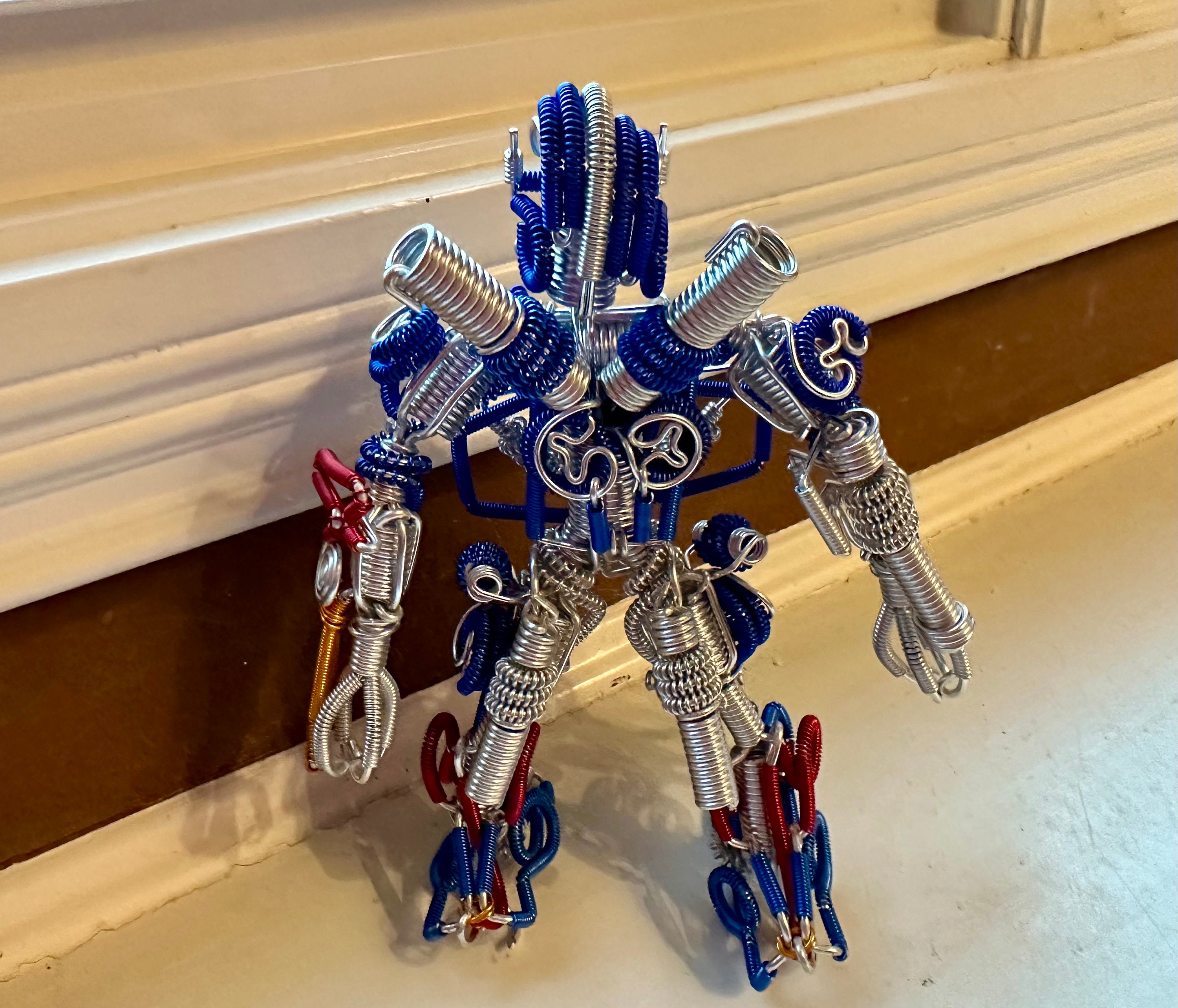 Handmade Optimus Prime Autobots Figurines Ornament Wire Figure