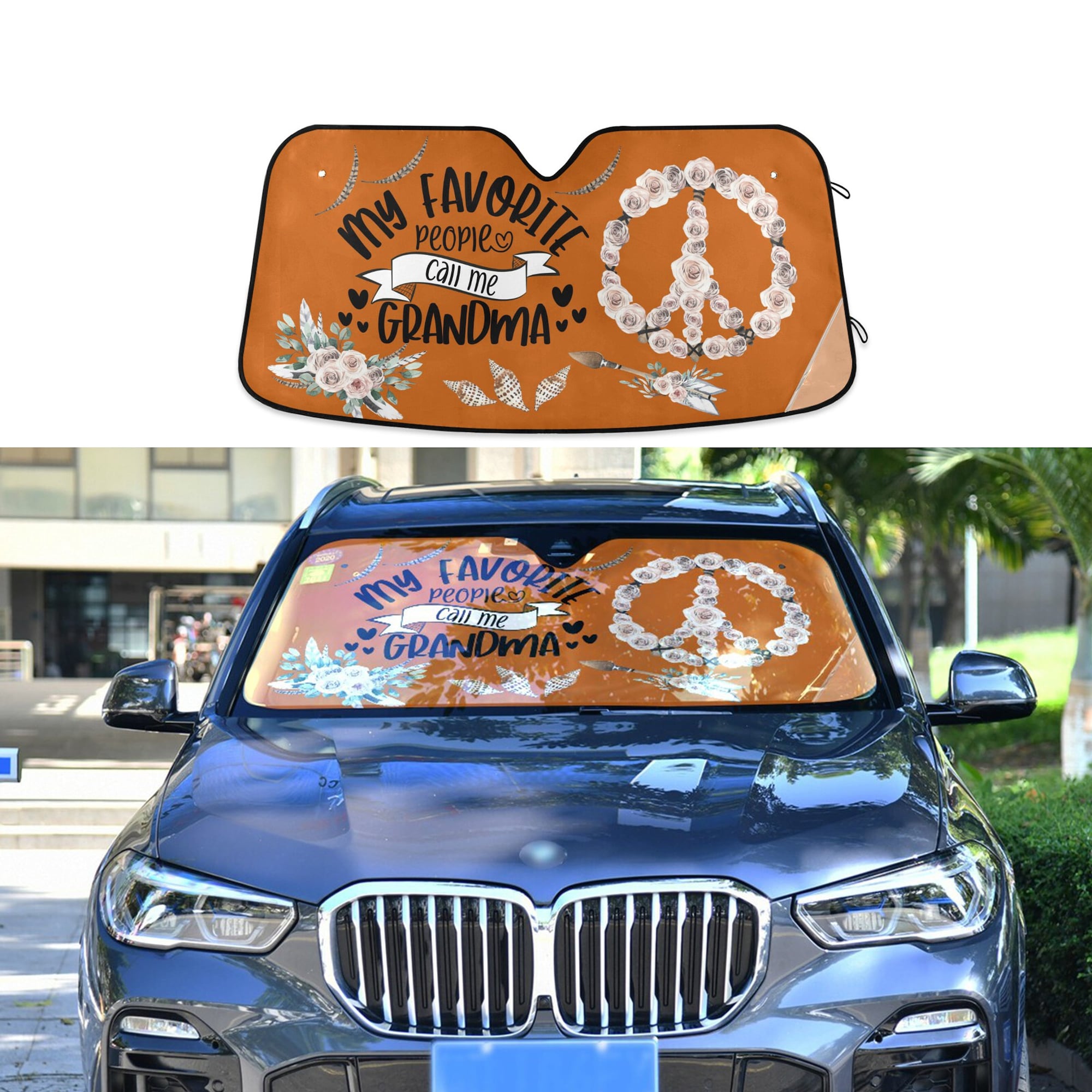 Car Auto Sun Shade, Personalized Windshield Car Accessories