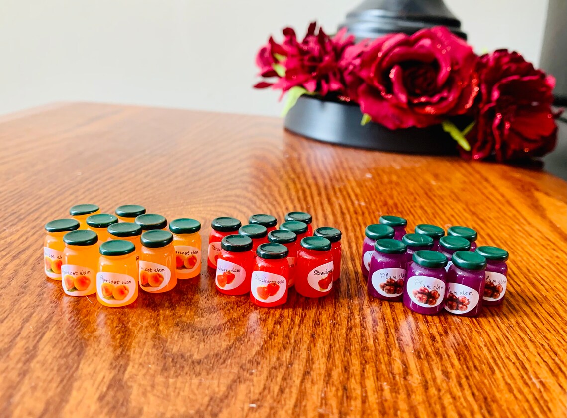 Jams and Honey Breakfast Spreads Dollhouse Miniature 112 Etsy