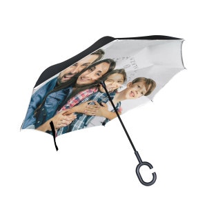 Custom Umbrellas with pictures, Design Your Family Photo on Umbrella, Umbrella with Picture Inside, Gift Personalized