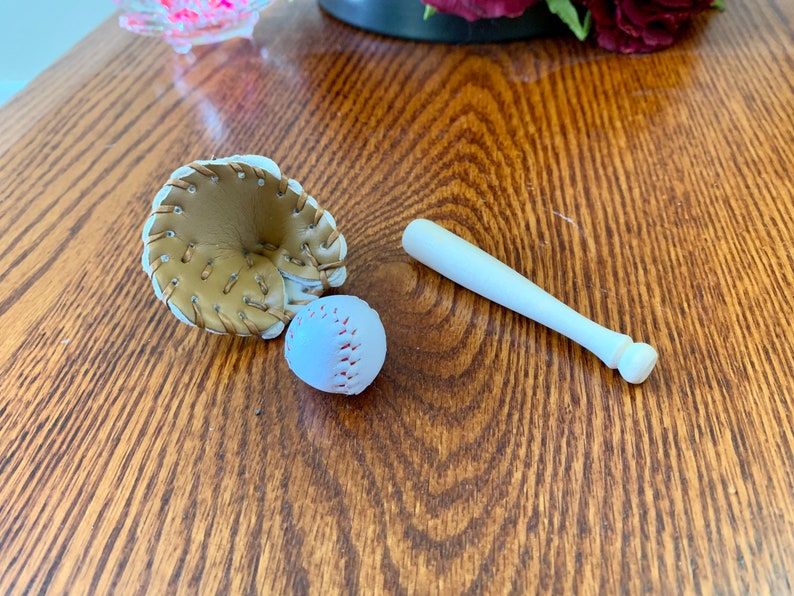 Miniature Baseball Set Mini Baseball Bat Mini Baseball Glove Etsy