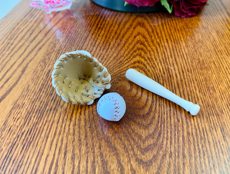 Miniature Baseball Set Mini Baseball Bat Mini Baseball Glove Etsy