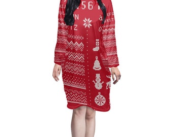 Lady Pocket Sleep Dress, Christmas Font and Xmas Elements,X14