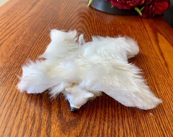 DOLLHOUSE White Bearskin Rug WMB World of Miniature Bears DOLLHOUSE White Bearskin Rug WMB World of Miniature Bears