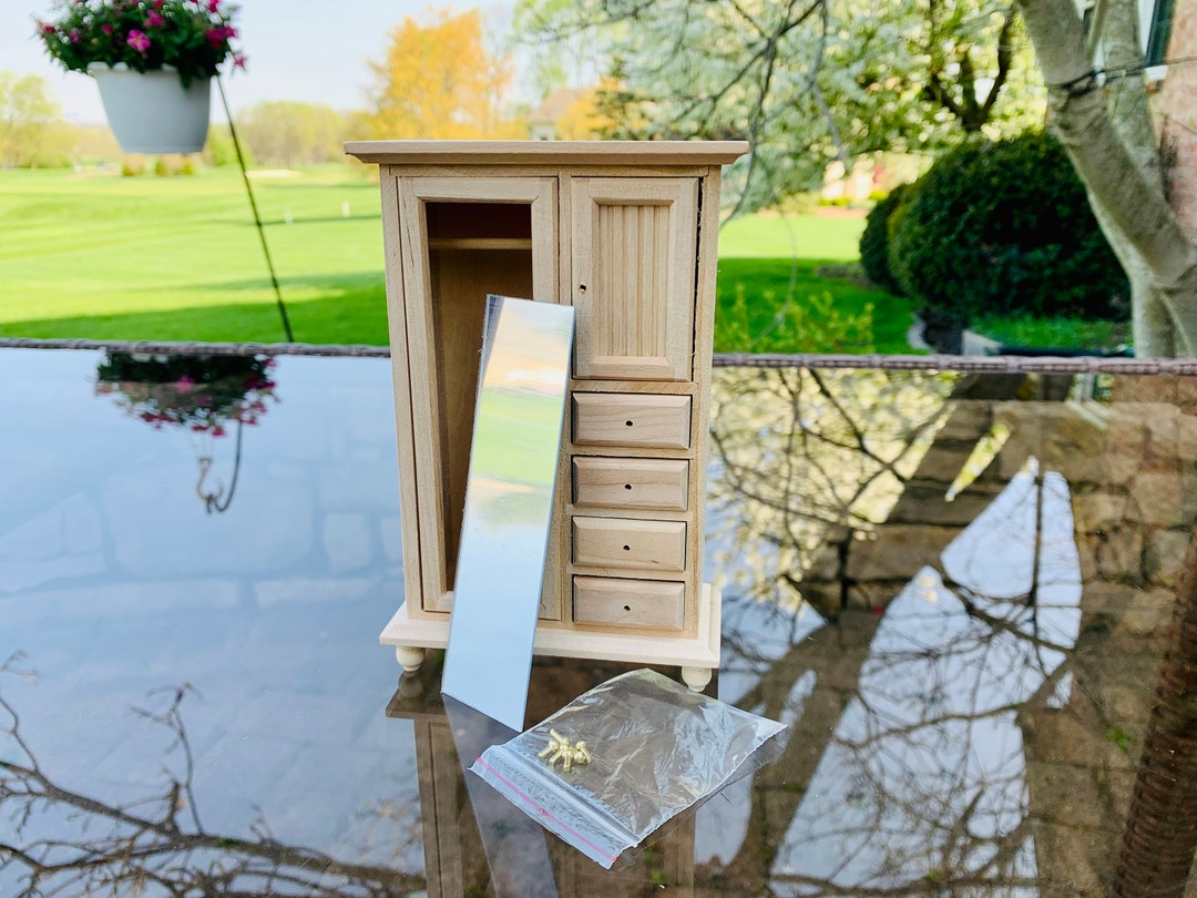 112 Scale Unfinished Dollhouse Wooden Furniture Miniatures Etsy