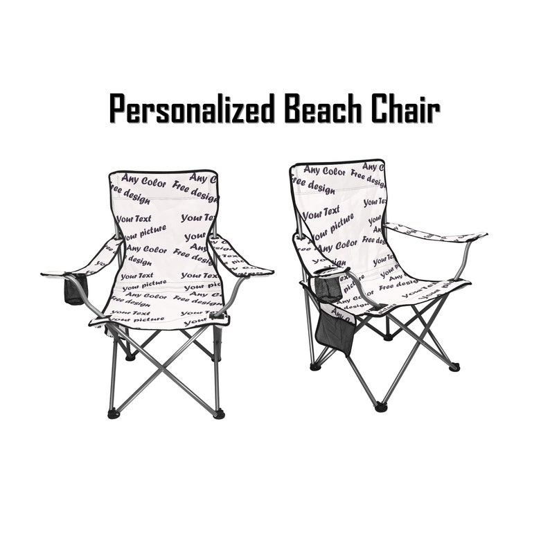 Personalized Photos Beach Chair Camping Chair Etsy