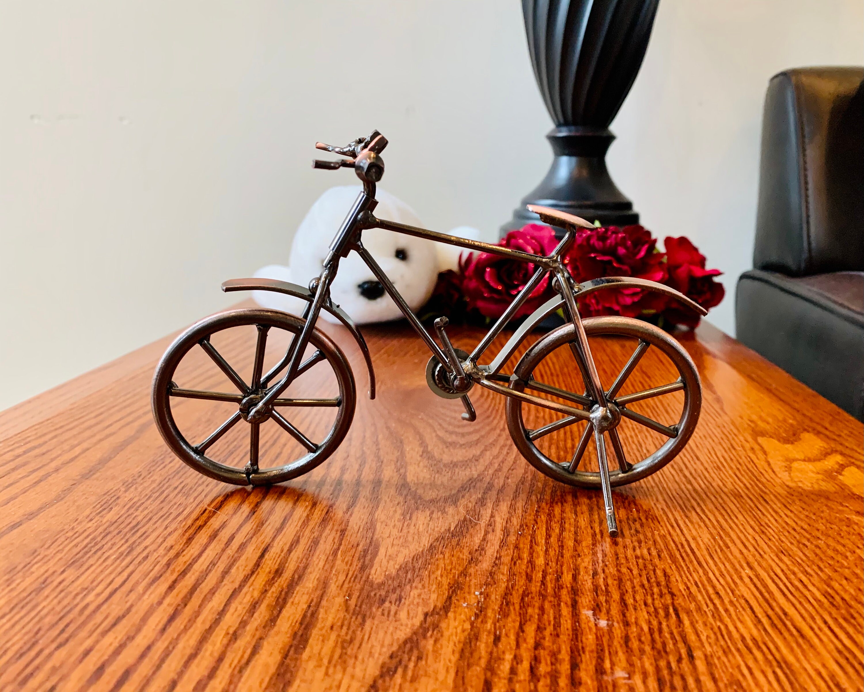 Vintage Metal Bicycle Ornaments Desktop Crafts Ironwork Etsy