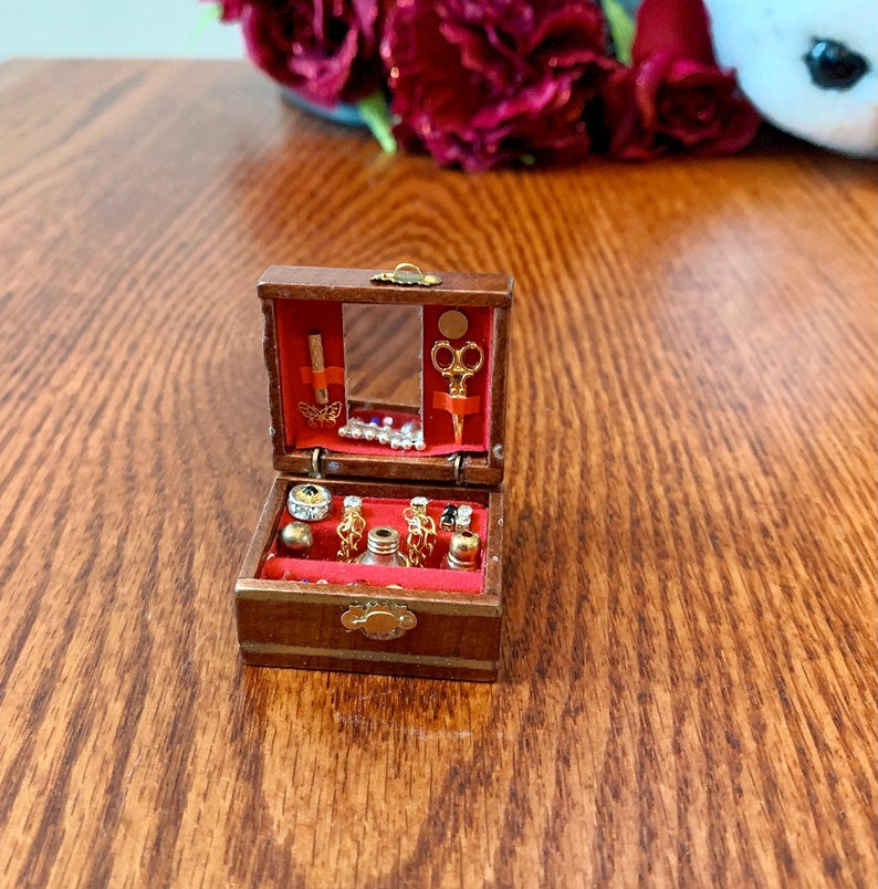 Dollhouse Jewelry Box Miniature Jewellery Storage Box 112 Etsy