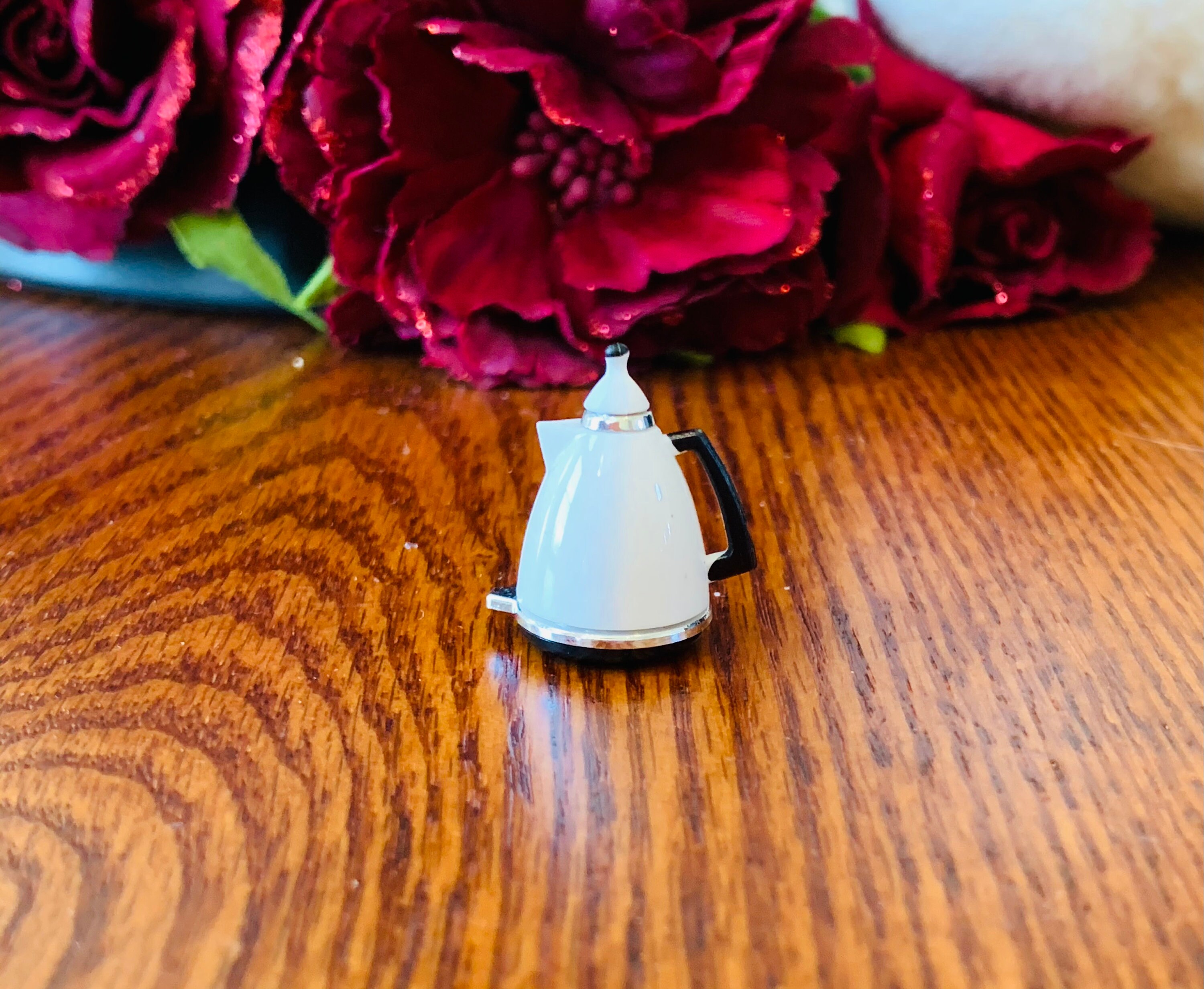 Miniatures Dolls House Accessories White Modern Kettle 112 Etsy