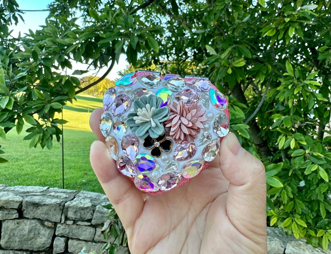 Handmade Bling Hand Held Mirror Fancy Hand Mirror Designer Mirror Heart