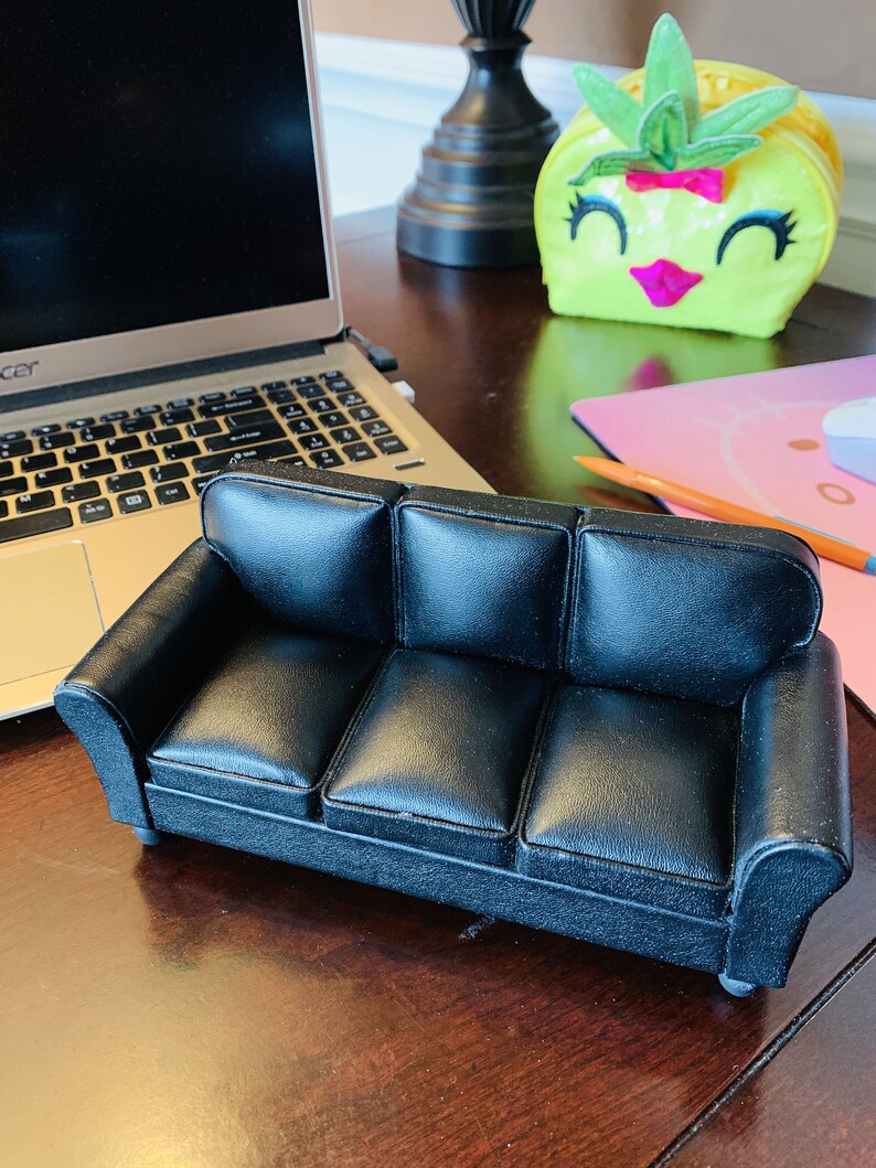 Dollhouse Miniature Furniture Leather Sofa Scale112 Etsy