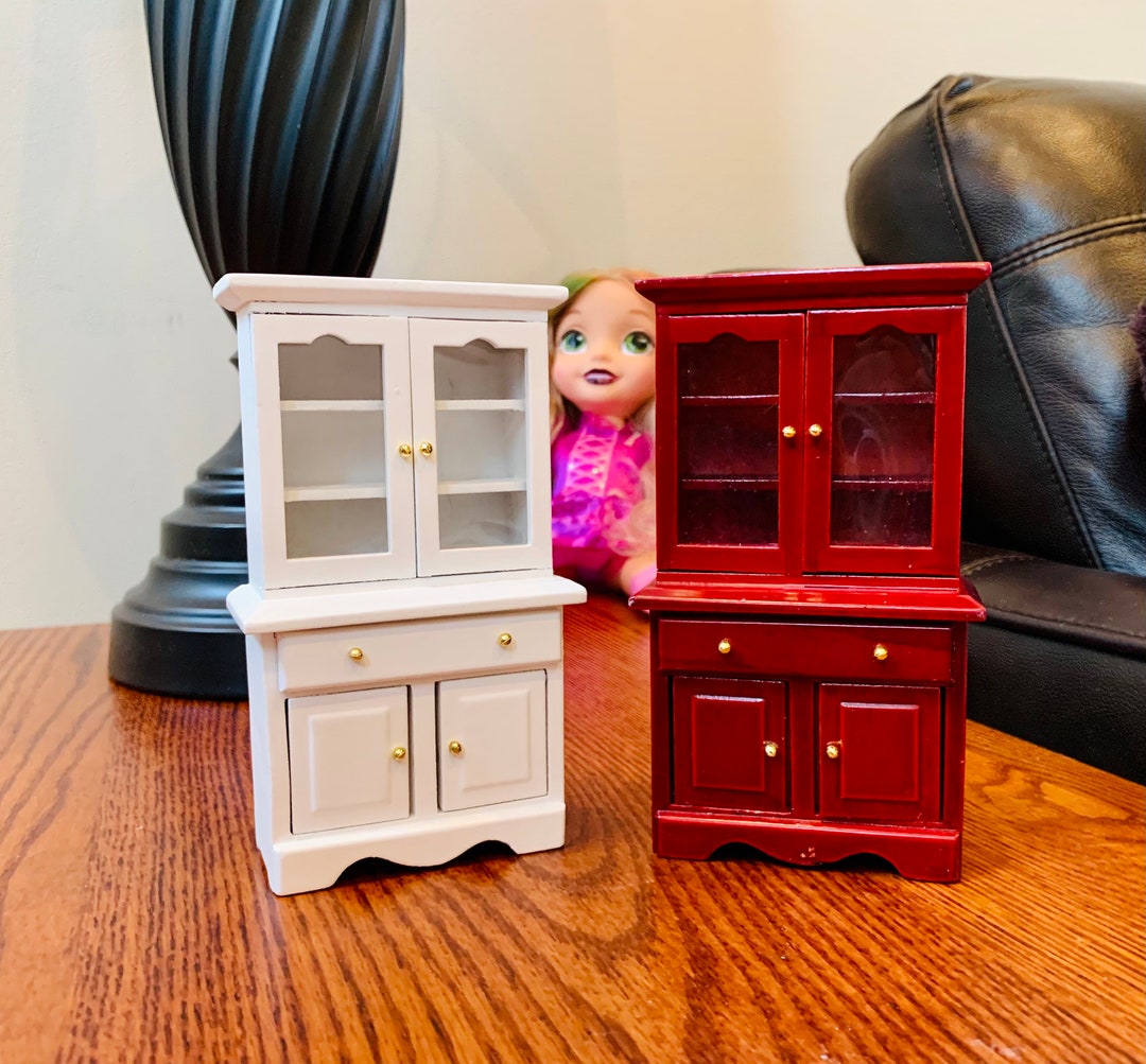 Handmade Dollhouse Miniatures Furniture, Wooden 4door With