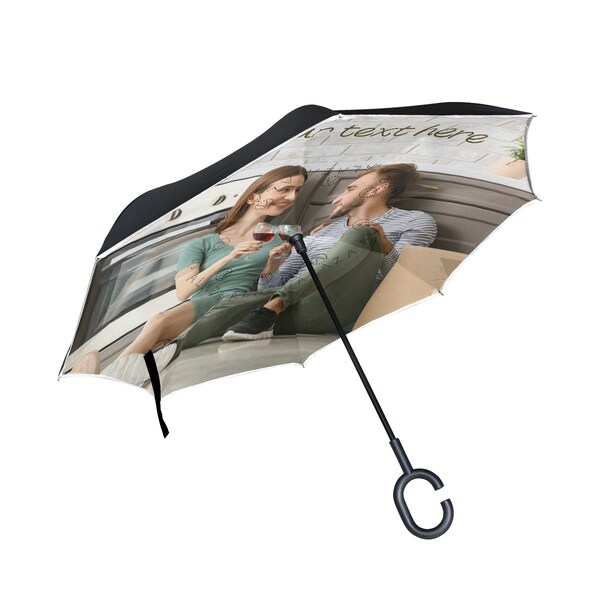 Practical Gifts for Couples,Surprise Gift for Wife on Anniversary,Unique Personalized Umbrella,Wedding Gifts for the Couple