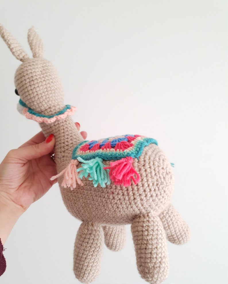 Large Crochet Llama Crochet Toy Softies Llama Toy Handmade Etsy