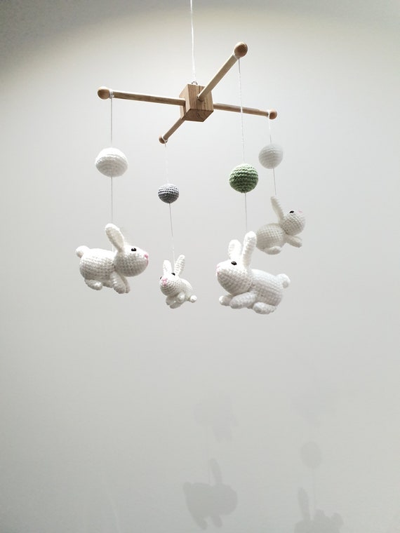bunny baby mobile