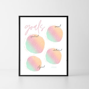 Printable Goal Sheet | LDS Goals for Youth and Children | 2021 Come Follow Me | Chart - Etsy