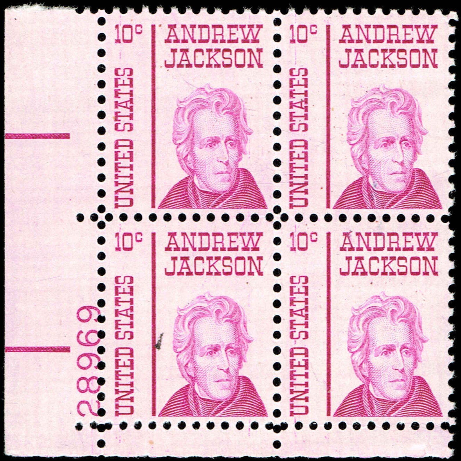 Andrew Jackson 1 Cent Stamp Worth - a4975qd