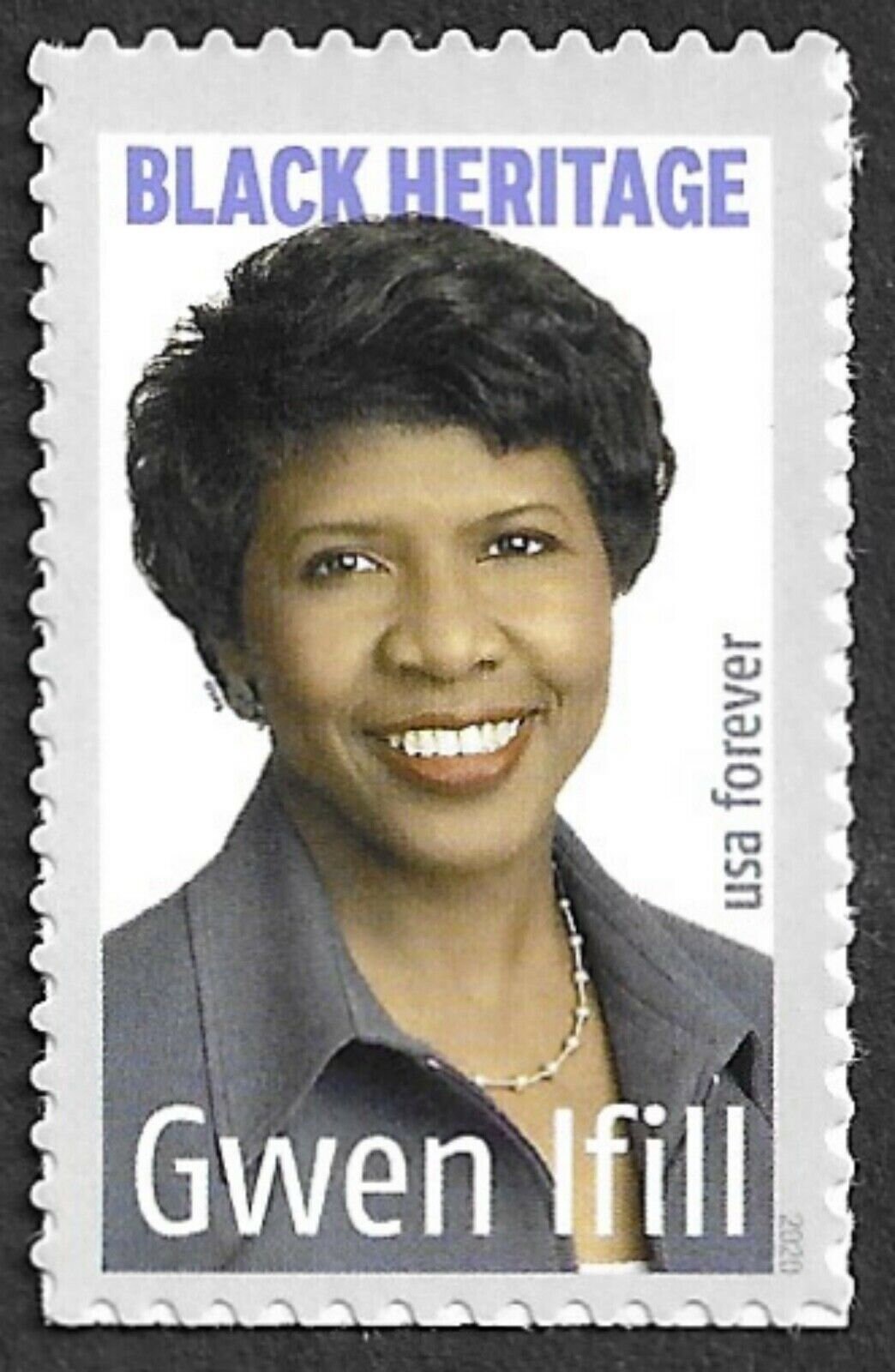 Gwen Ifill Black Heritage Single Forever Postage Stamp MNH Etsy