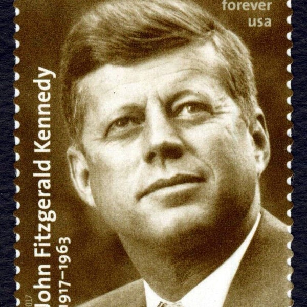 2017 Pres. John F. Kennedy Plate Block of 4 "Forever" Stamps, Sc# 5175, MNH, OG