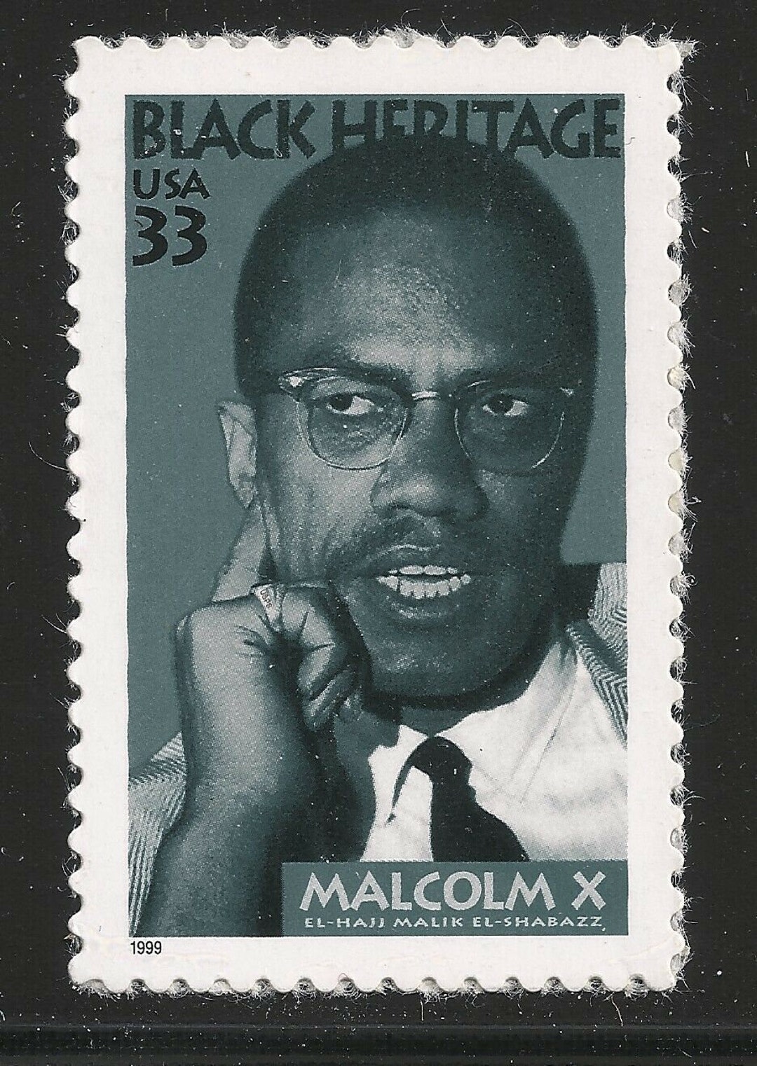 1999 Malcolm X Single 33c Postage Stamp Sc 3273 MNH, OG CX840 Etsy