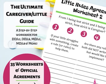 DDlg Dynamic: Littlespace Guide for MDlb, MDlg & CGl, Babygirl and Daddy Kink Printable, Spanking and Roleplay