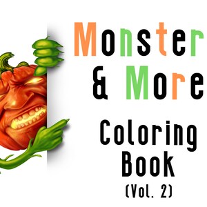 Download Halloween Coloring Pages For Spooky Littles Scary Cute Etsy