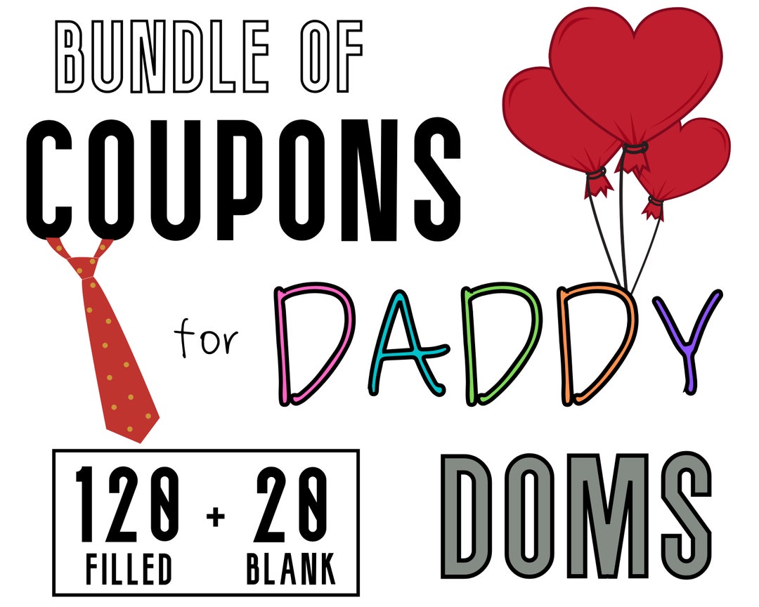 Daddy Dom Coupon Book for Ddlg & Ddlb, Valentines BDSM Gift Idea for  Last-minute - Etsy