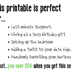 Afdrukbare kinky coupons, ondeugend vaderdagcadeau, seksgames voor volwassenen voor Kink afbeelding 3