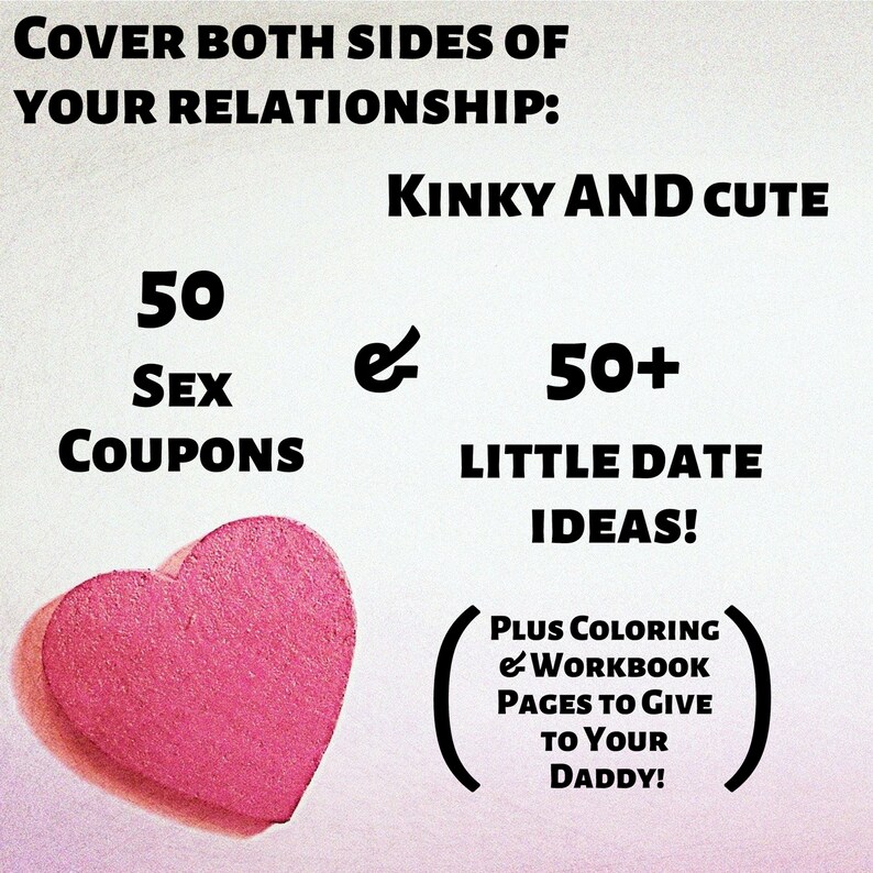 Naughty Valentine/'s Day Printable Kinky Coupons and Little Date Nights for DDlg /& DDlb Daddy BDSM Gift