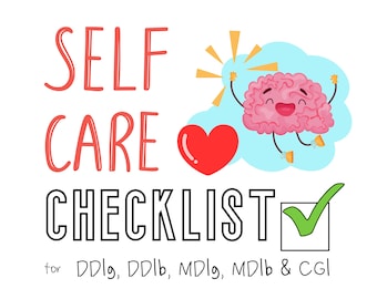 Littlespace Self Care Checklist for DDlg, DDlb, MDlb, MDlg, CGl