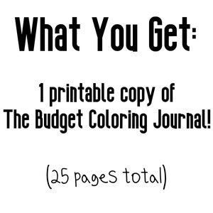 Budget Planner Book, Budgeting Printable Coloring Template for ...