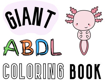 ABDL Coloring Book Pages for Adult Baby, Easy DDlg Idea for Little Space
