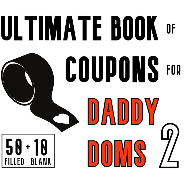 Coupons for Daddy Dom, DIY BDSM & DDlg Gift Ideas, Sexy Erotic Printable for littles