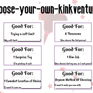 Afdrukbare kinky coupons, ondeugend vaderdagcadeau, seksgames voor volwassenen voor Kink afbeelding 4