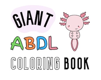 ABDL Coloring Book Pages for Adult Baby, Easy DDlg Idea for Little Space