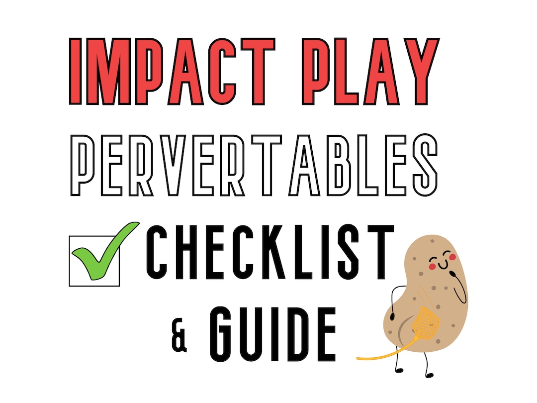 Impact Play Pervertables Checklist & Guide for Spanking, DIY BDSM Toys