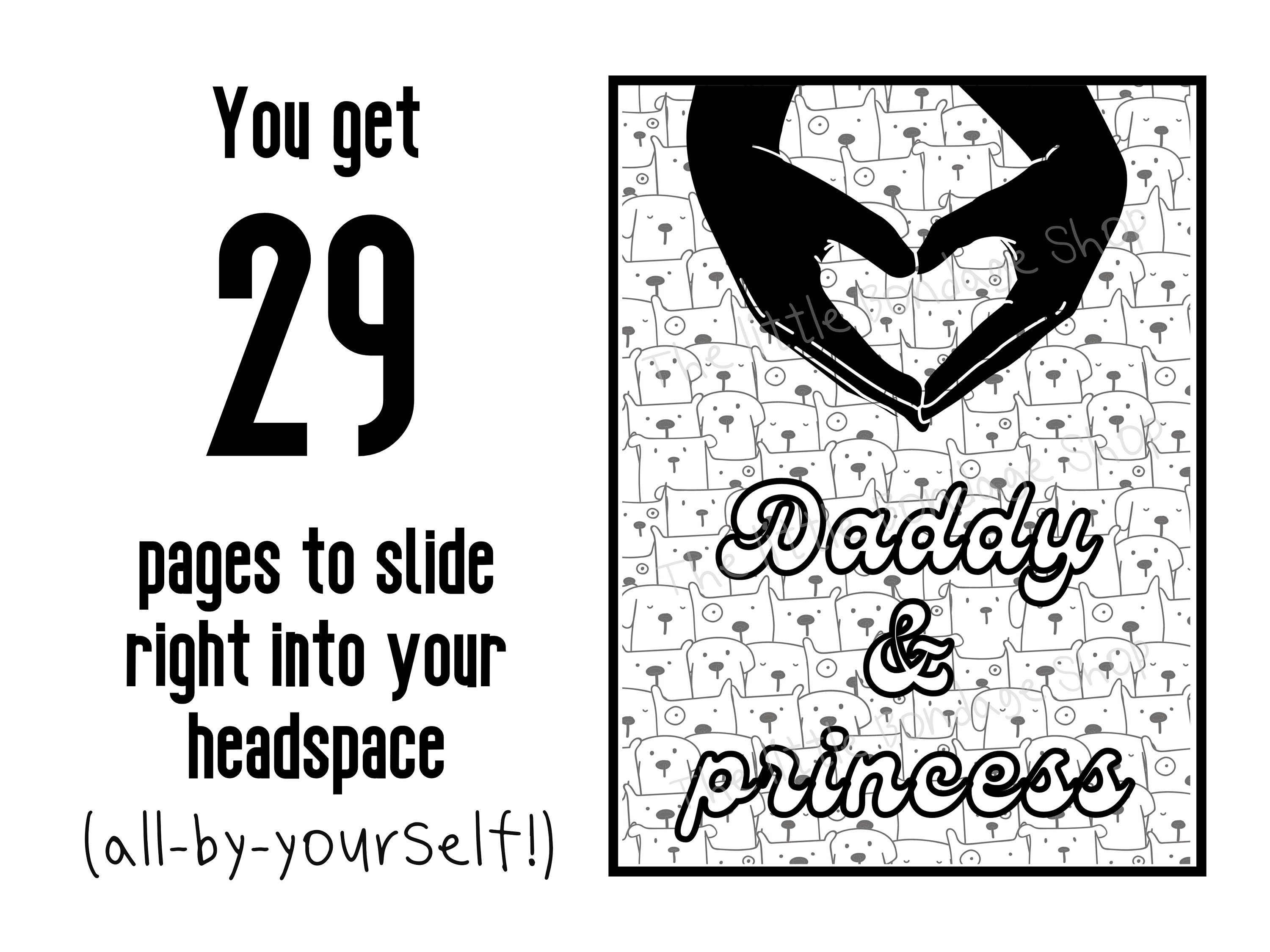 Libro para colorear con frases de DDlg sobre lo que dice Daddy Dom. Un  lindo regalo BDSM para pervertidos. - Etsy México, image size:3000x2250