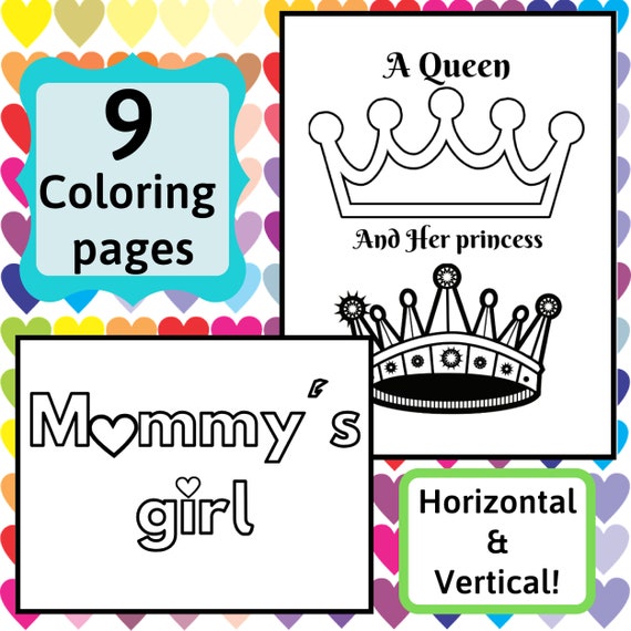 Mommy Domme Gift Mdlg Coloring Pages For Little Space Etsy