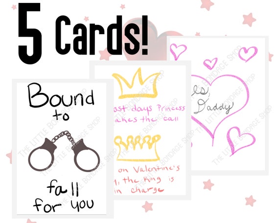 Naughty Valentine/'s Day Printable Kinky Coupons and Little Date Nights for DDlg /& DDlb Daddy BDSM Gift